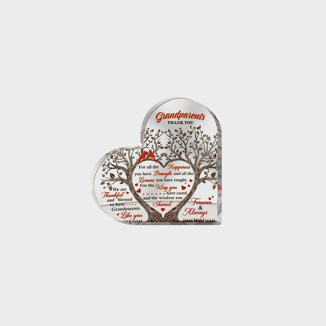 Heartfelt Grandparents Acrylic Keepsake Plaque