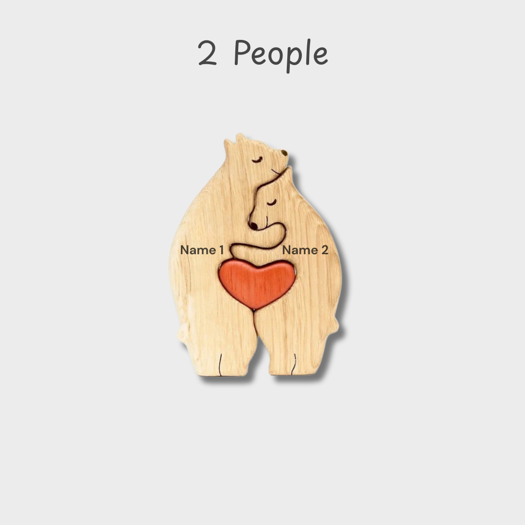 Personalised Bear Family Decor