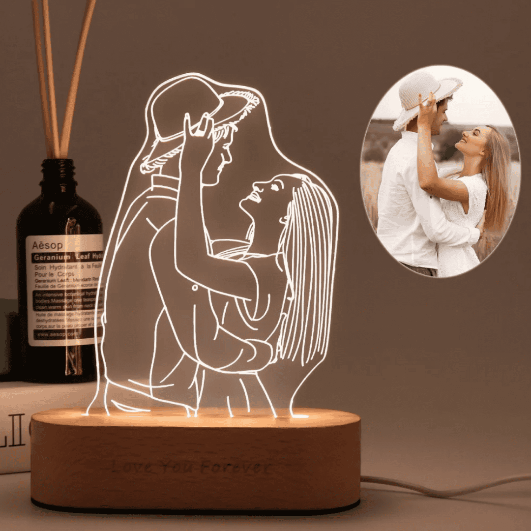 Personalised Photo 3D Acrylic Lamp