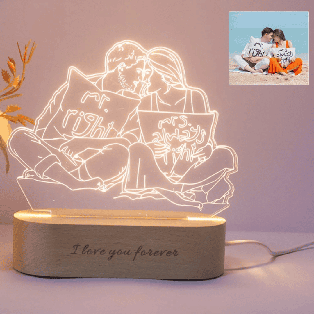 Personalised Photo 3D Acrylic Lamp