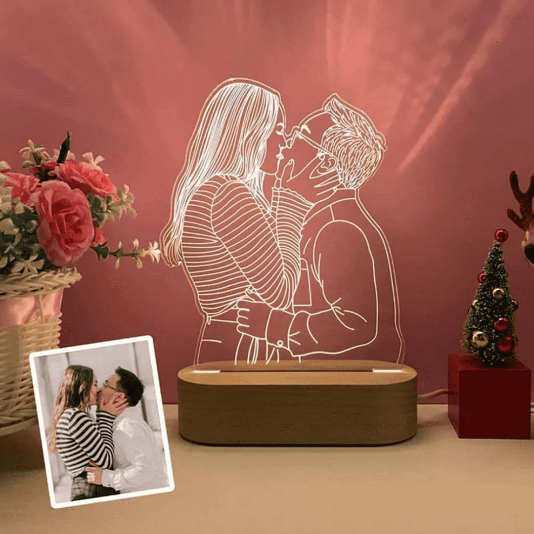 Personalised Photo 3D Acrylic Lamp