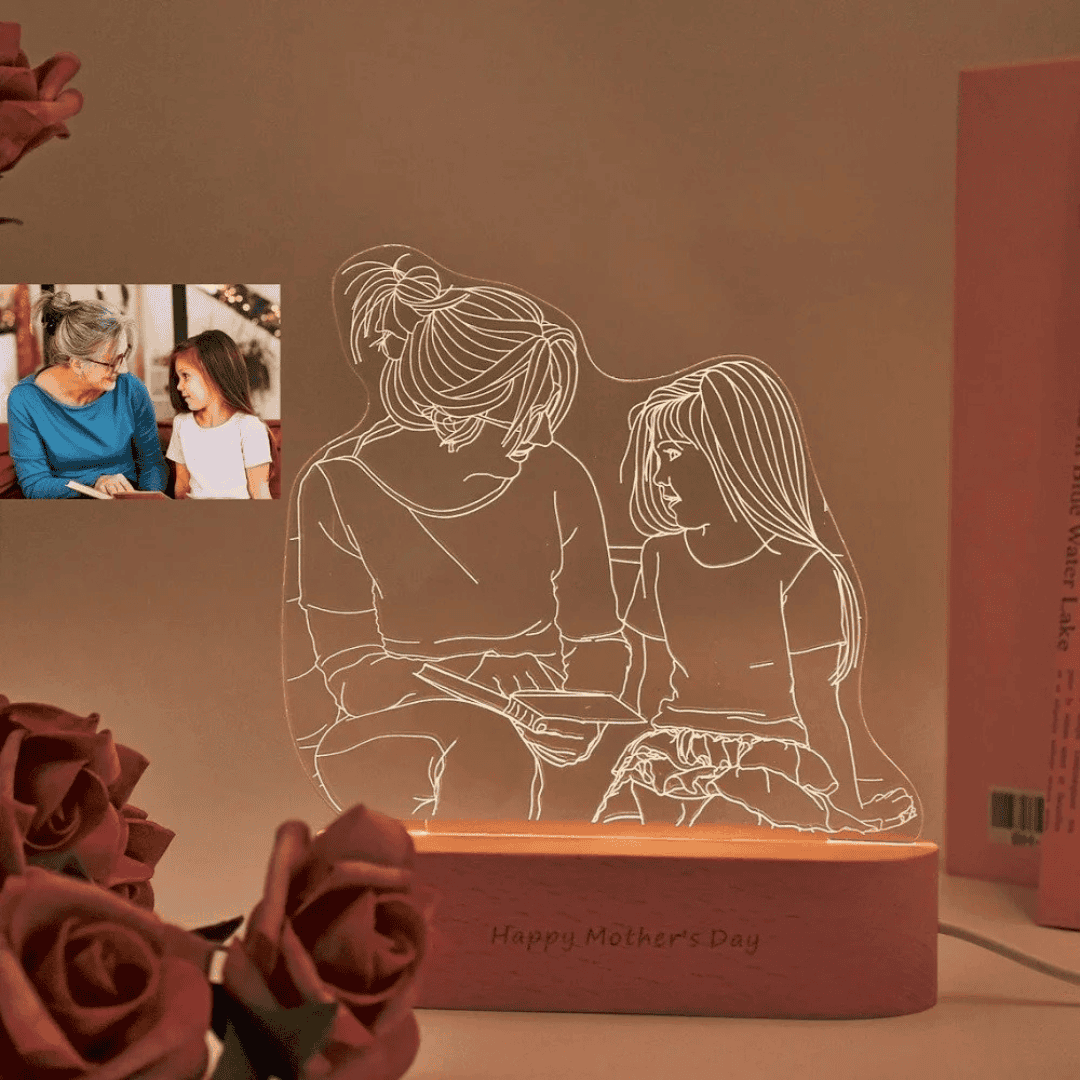 Personalised Photo 3D Acrylic Lamp