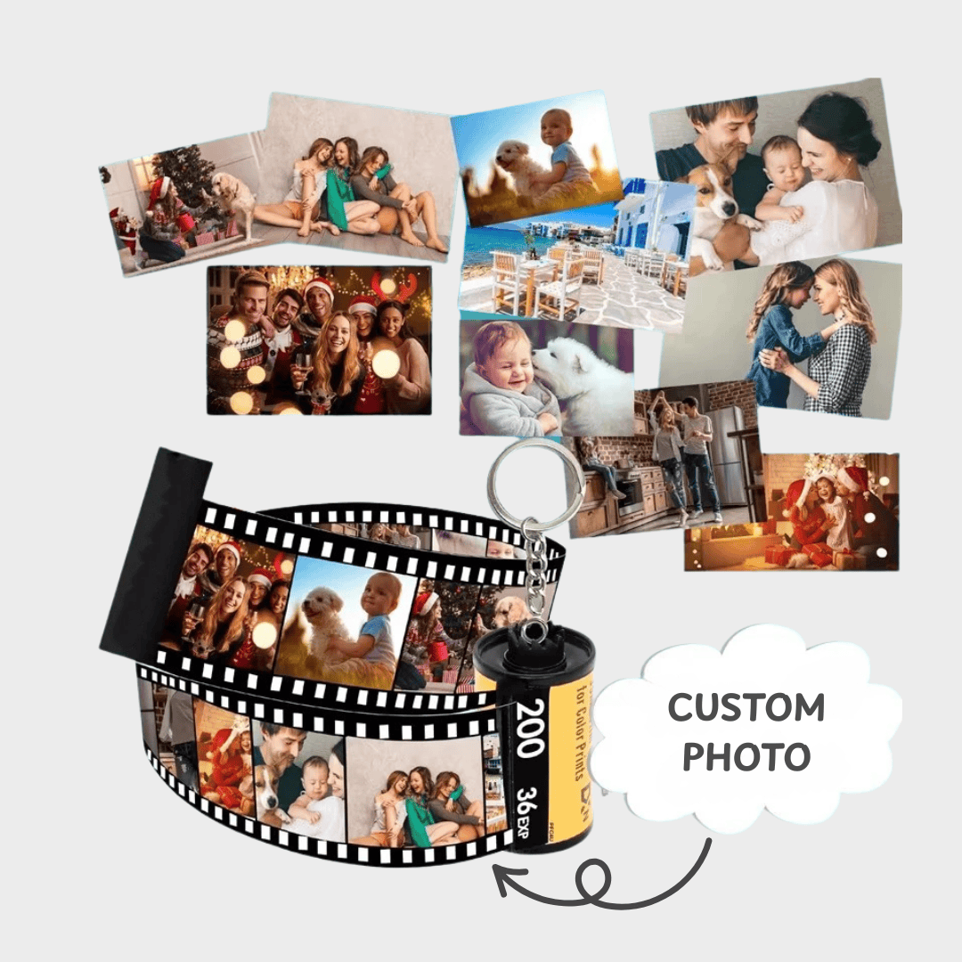 Personalised Film Roll Keychain