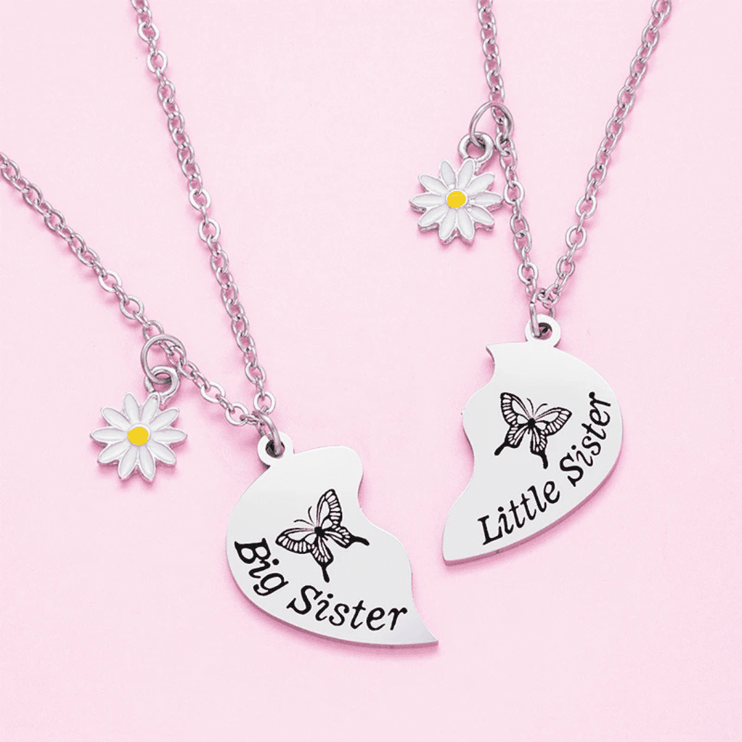 Sister Heart Necklace