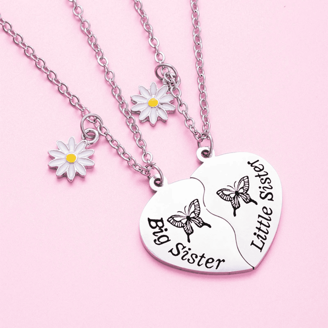Sister Heart Necklace