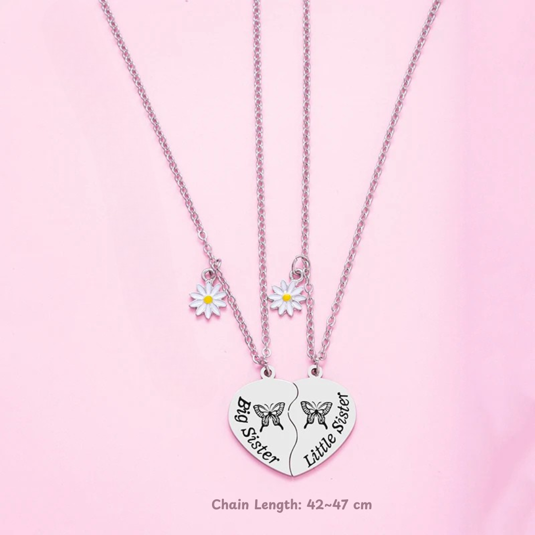 Sister Heart Necklace