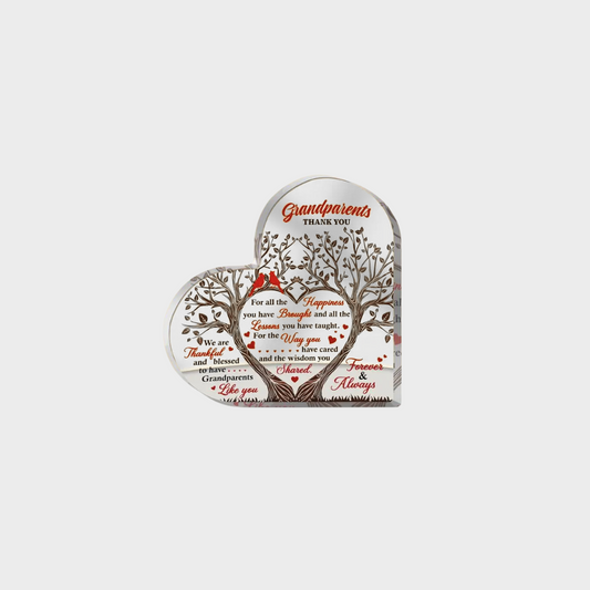 Heartfelt Grandparents Acrylic Keepsake Plaque
