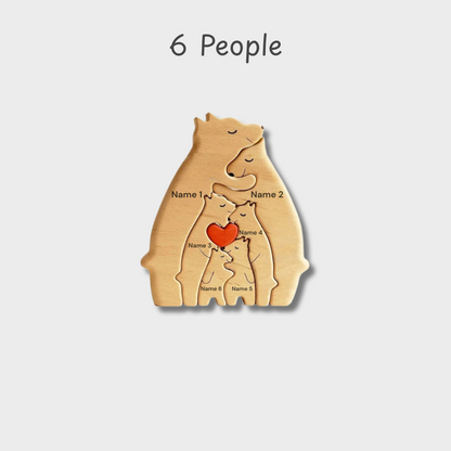 Personalised Bear Family Decor