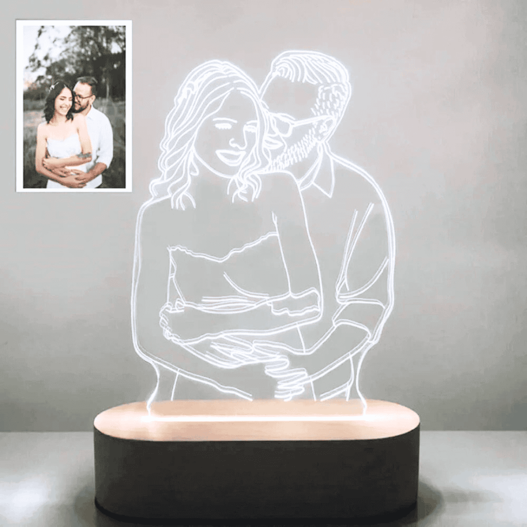 Personalised Photo 3D Acrylic Lamp