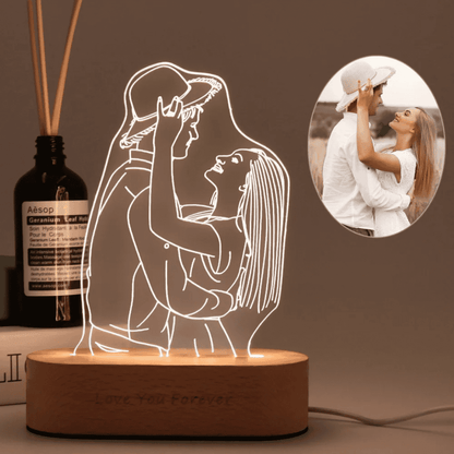Personalised Photo 3D Acrylic Lamp