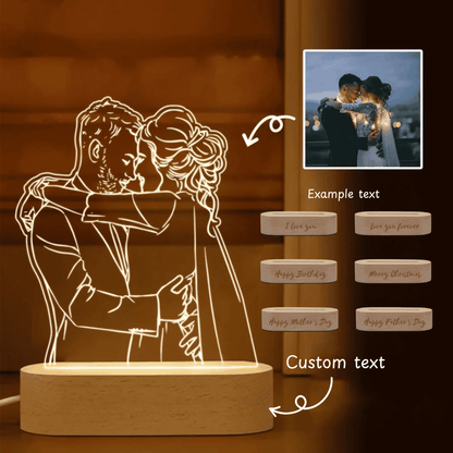 Personalised Photo 3D Acrylic Lamp