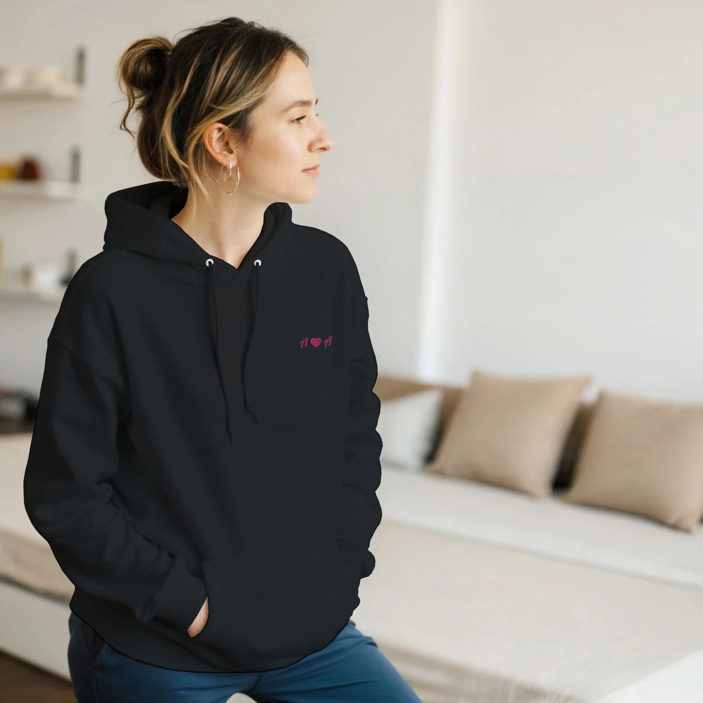 Custom Embroidered Love Hoodie