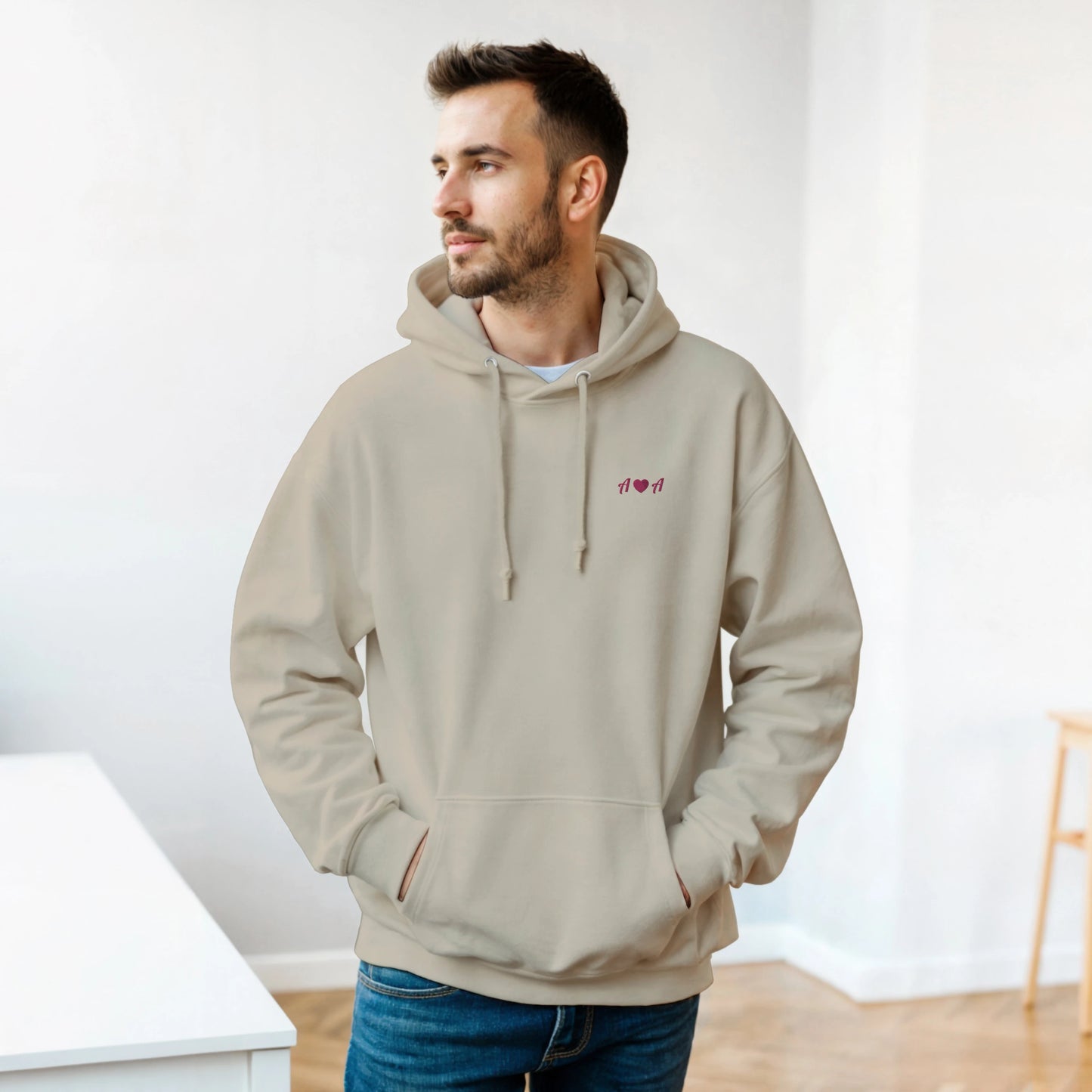 Custom Embroidered Love Hoodie
