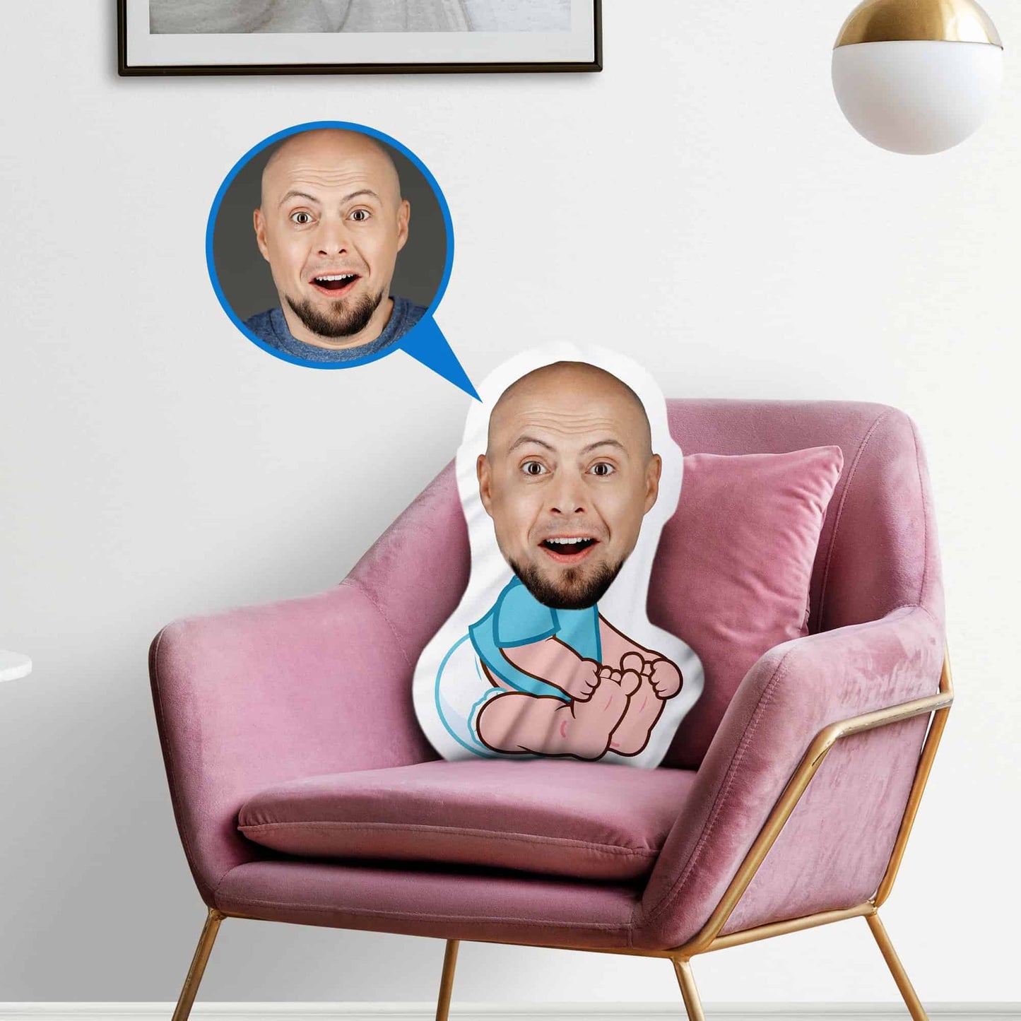 Custom Face Photo Cushion