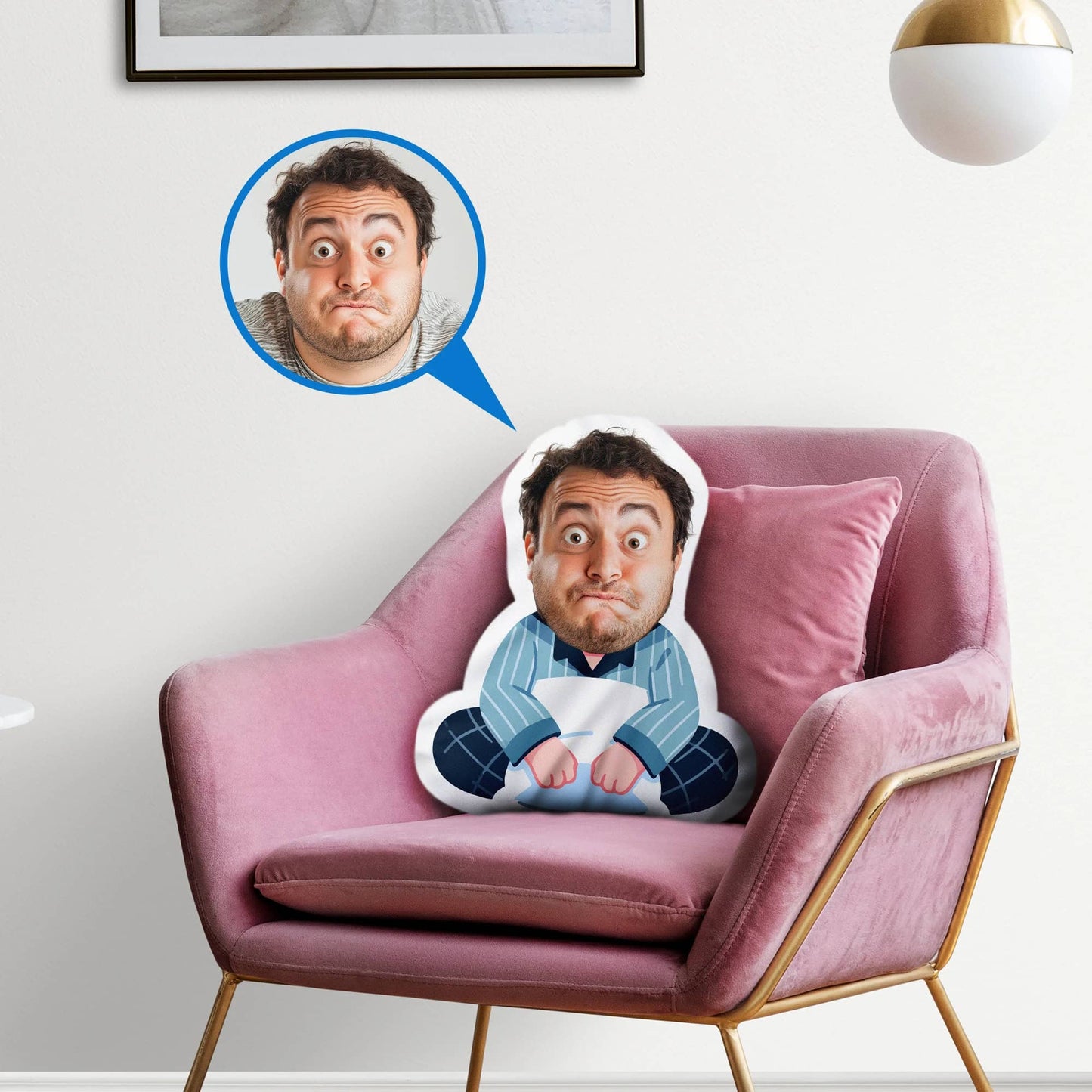 Custom Face Photo Cushion