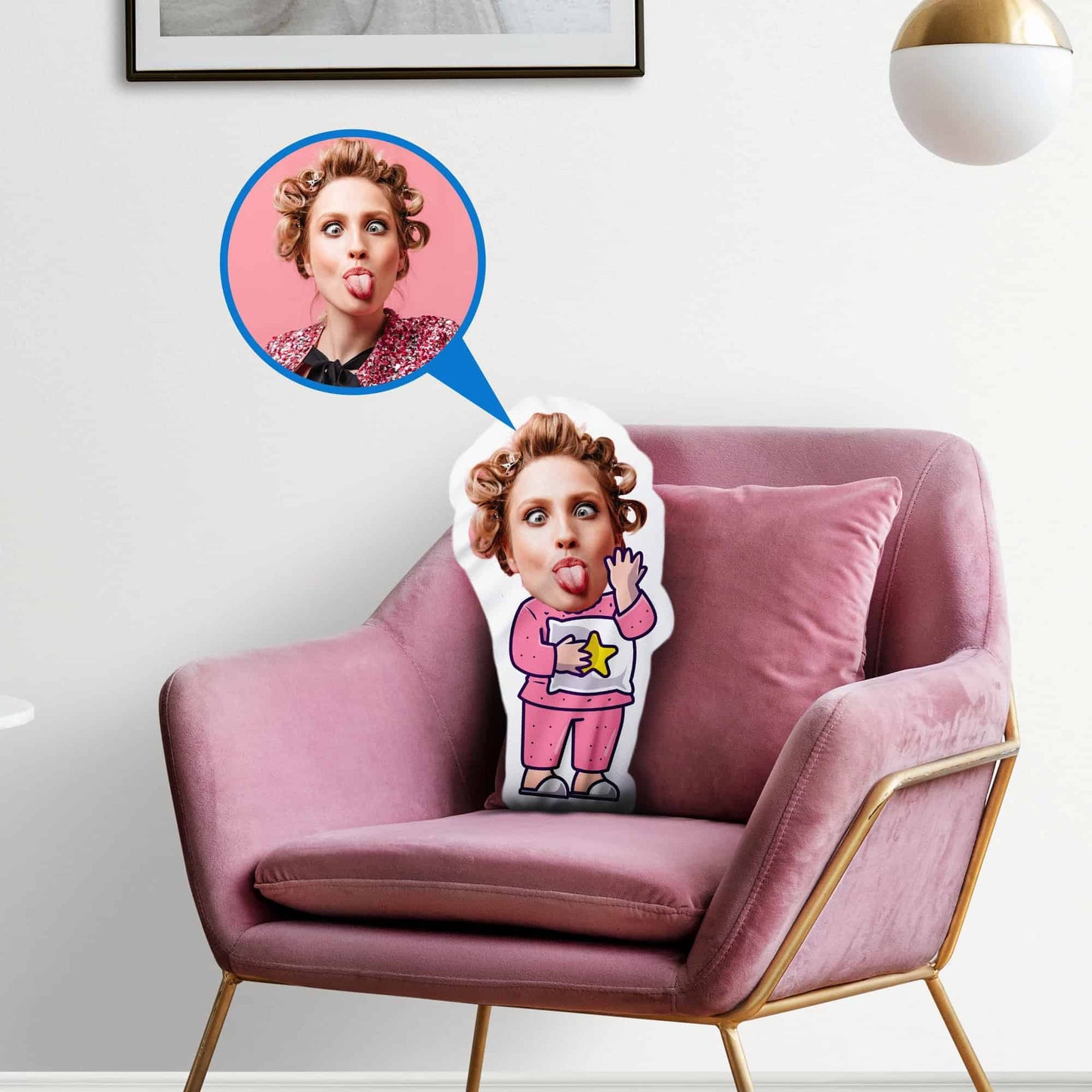 Custom Face Photo Cushion
